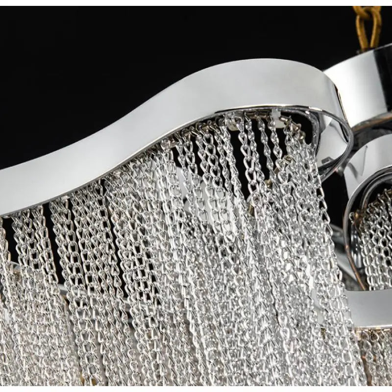 Nordic Modern Chandelier with Tassel Chain Design