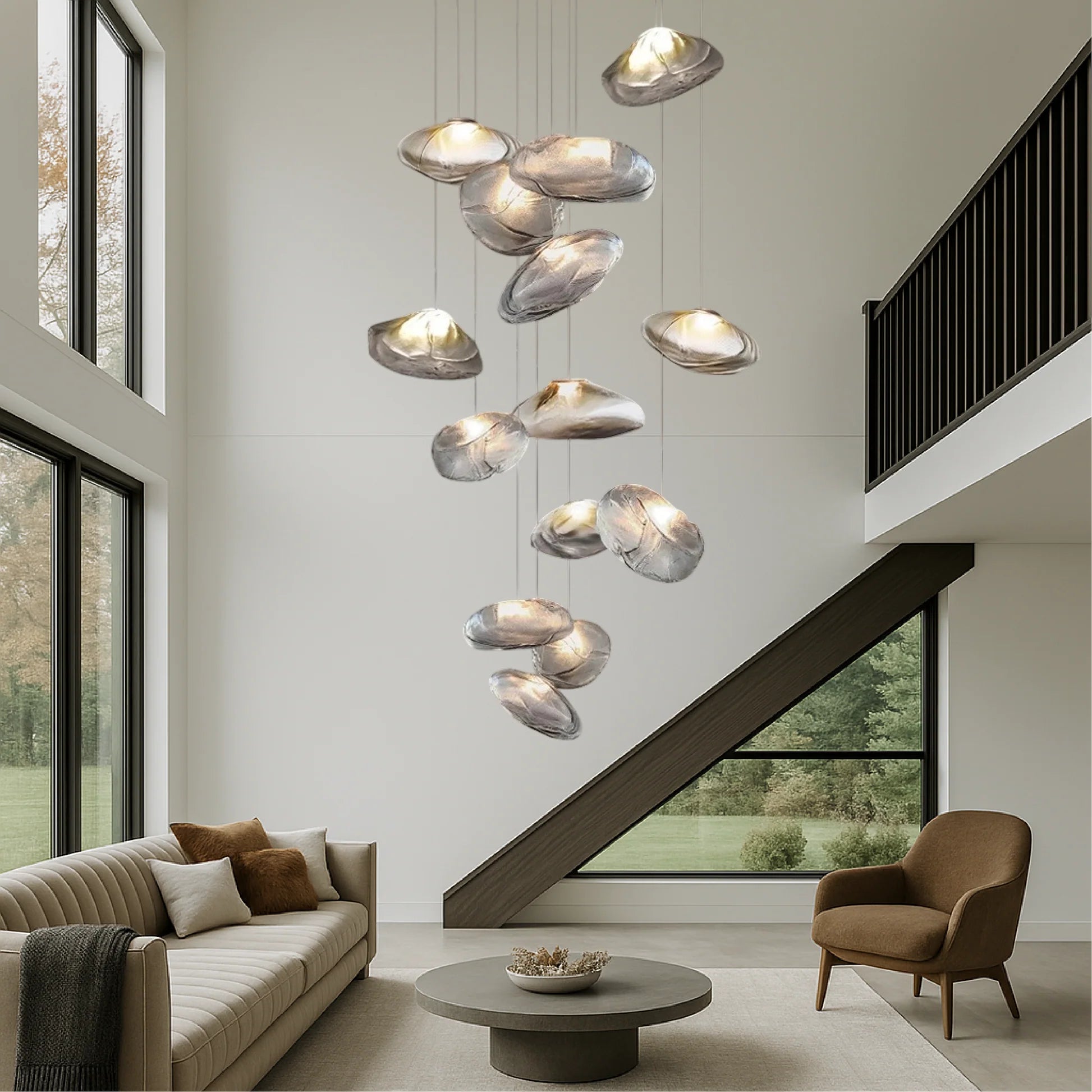 Nordic Glass Villa Chandelier