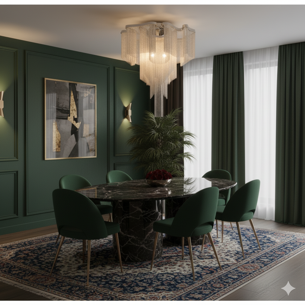 Nordic Modern Chandelier with Tassel Chain Design